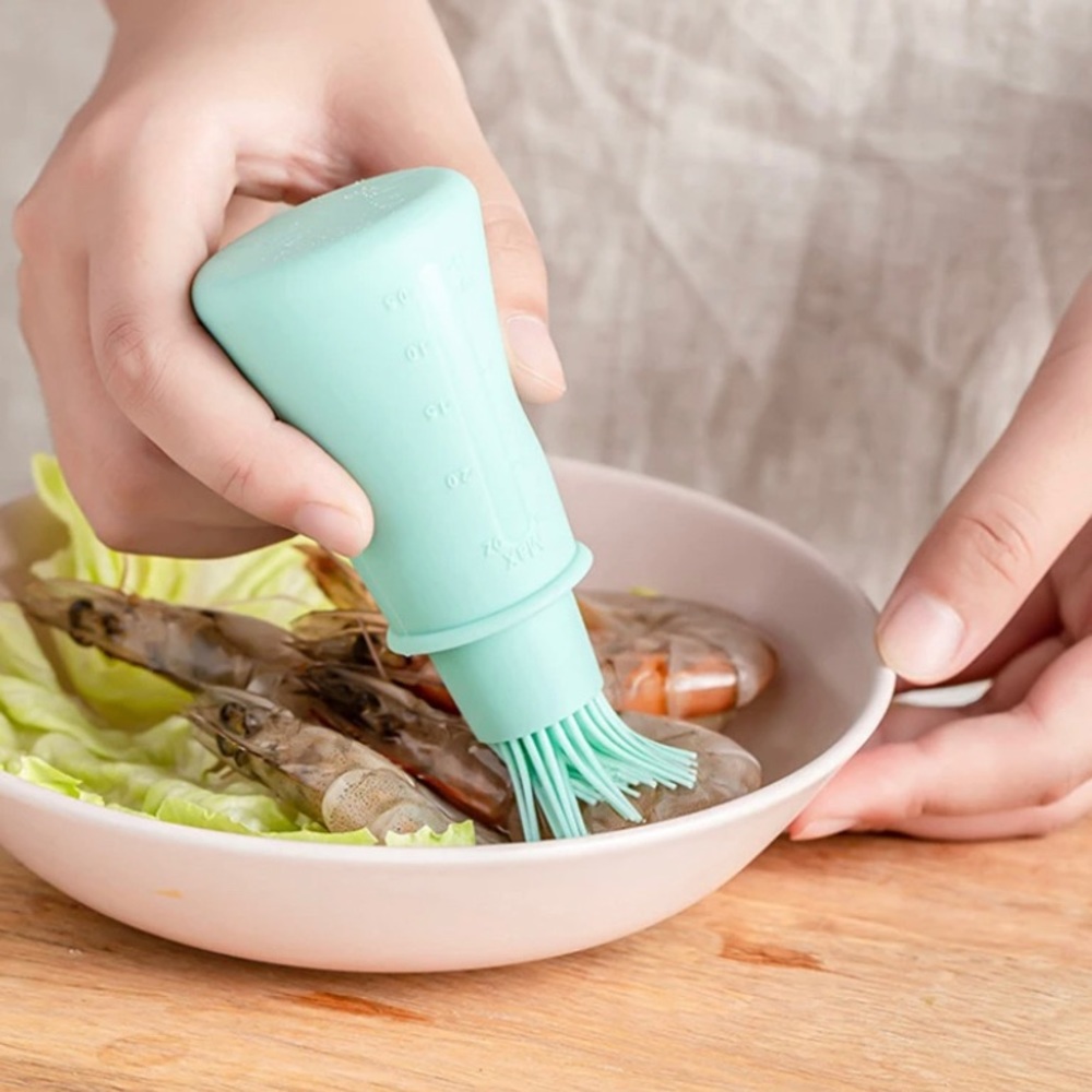 Silicone Oil Bottle with Brush and Cover